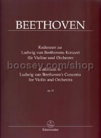 Cadenzas to Concerto for Violin Op.61