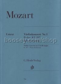 Concerto for Violin No.1 in Bb Major, K. 207 (Piano Reduction)
