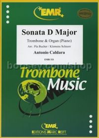 Sonata in D for trombone & piano (Bass/Treble clef)