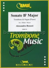Sonata in Bb major for trombone & piano (Tenor Clef)