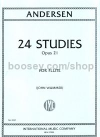 Studies (24) Op 21 for flute solo (ed. Wummer)