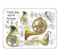 Placemats Set: French Horn Design (Set of 4)