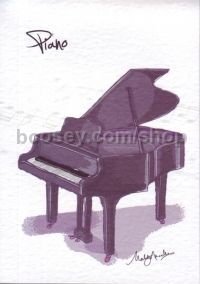 Music Notepad Piano Design A6 Size