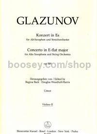 Concerto for Eb Alto Sax & Orchestra, Op.109 (Violin II Part)