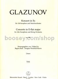 Concerto for Eb Alto Sax & Orchestra, Op.109 (Viola Part)