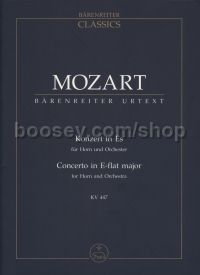 Concerto for Horn No3 in E-flat (K447) (Urtext)  - Study score