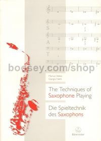 The Techniques Of Saxophone Playing
