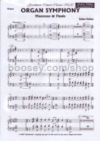 Symphony No.3 Op 78 "Organ" (organ part)
