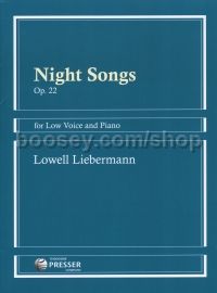 Night Songs Op 22 for low voice & piano
