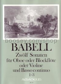 12 Sonatas Vol. 1: Nos. 1–3 for Oboe (or Recorder) and Basso continuo