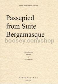 Passepied Suite Bergamasque (arr. string quartet) score