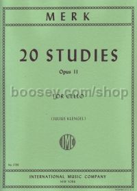 Studies (20) Op 11 (arr. cello)