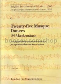 Masque Dances Of Early 17th Century (25) for recorder