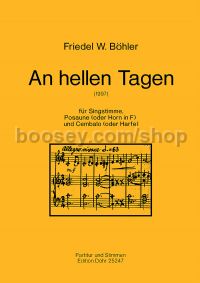 On Bright Days - Trombone (Horn) & Harpsichord (Harp) (score & parts)