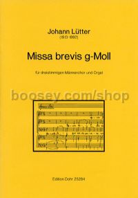 Missa brevis in G Minor (choral score)