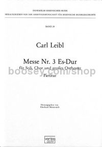 Mass No. 3 in Eb major - Soloists, Choir & Orchestra (score)
