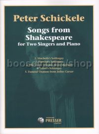 Songs From Shakespeare (2 singers & piano)