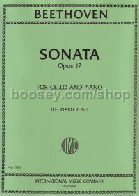 Sonata in F major Op 17 for cello (horn) & piano