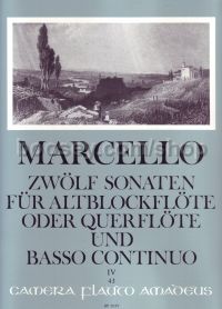 12 Sonatas, op. 2/4, Vol. 4 for treble recorder & basso continuo