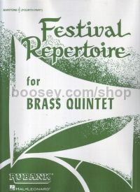 Festival Repertoire for Brass Quintet (bari treble part)