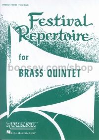 Festival Repertoire for Brass Quintet (horn F part)