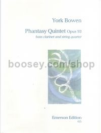 Phantasy Quintet Op. 93 Bass Clarinet & String Quartet