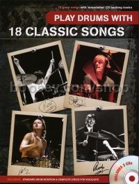 Play Drums With... 18 Classic Songs (Bk & CD)