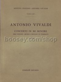 Concerto in E Minor, RV 280 (Violin & Orchestra)