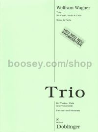 Trio for violin, viola & cello (score & parts)