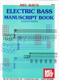 Electric Bass Manuscript Book Tear-out Sheets