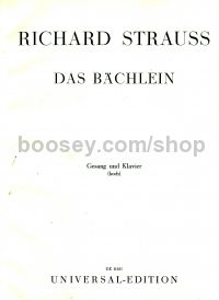 Das Bächlein, Op.88/11 (High Voice & Piano)