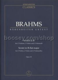 Brahms Sextet Op.18 (Study Score)