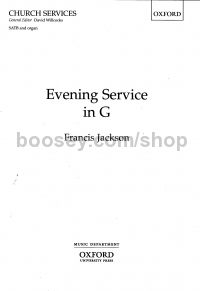 Evening Service in G (Vocal score) SATB & organ