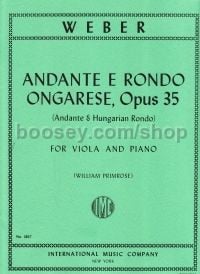 Andante & Rondo Ongaresefor Viola & Piano