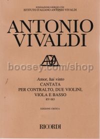 Amor Hai Vinto, RV 683 (Voice & Orchestra)