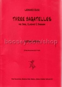 Three Bagatelles for oboe, clarinet in Bb & bassoon