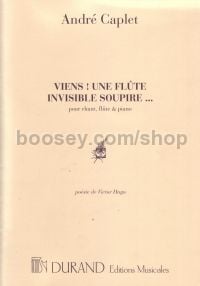 Viens! Une flûte invisible soupire - voice, flute & piano