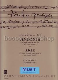 Sinfonia & Aria (BWV 248 ) flute & piano