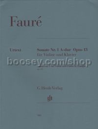 Sonata No.1 in A Major, Op.13 (Violin & Piano)
