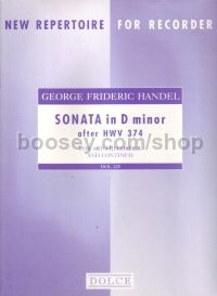 Sonata in D minor (after HWV374 alto recorder)