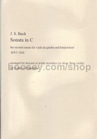 Sonata in C BWV 1028 (soprano/tenor recorder)