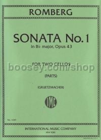 Sonata in B-flat major, Op. 43, No. 1 for Two Cellos