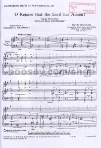 O Rejoice That The Lord Has Arisen (Easter Hymn from Cavalleria Rusticana) (SATB)