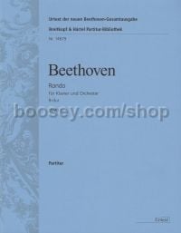 Rondo in Bb Woo6 for piano & orchestra (score)