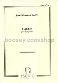 Canon BWV1079 (Pujol 1119) For 2 Gtrs