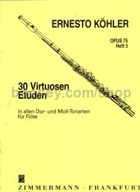 30 Virtuoso Etudes Op. 75, Vol. 3 - Flute