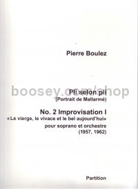 Improvisation 1, No. 2 from "Pli selon pli - Score