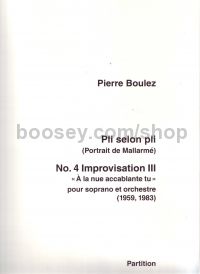 Improvisation 3., No. 4 from "Pli selon pli" - Score