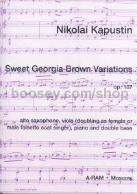 Sweet Georgia Brown Variations Op. 107
