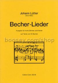 Becher Songs - High Voice & Piano